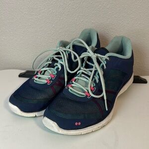 Women's Navy and Pink Athletic Shoes
